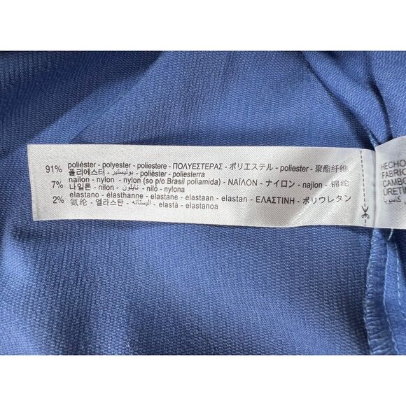 Zara Fine-Waled Corduroy Oversized Blue Button-Up Shirt With Pocket Size XS - Picture 6 of 16